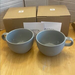 Nespresso Barista Collection Cappuccino Cups set of 2 NWT NIB